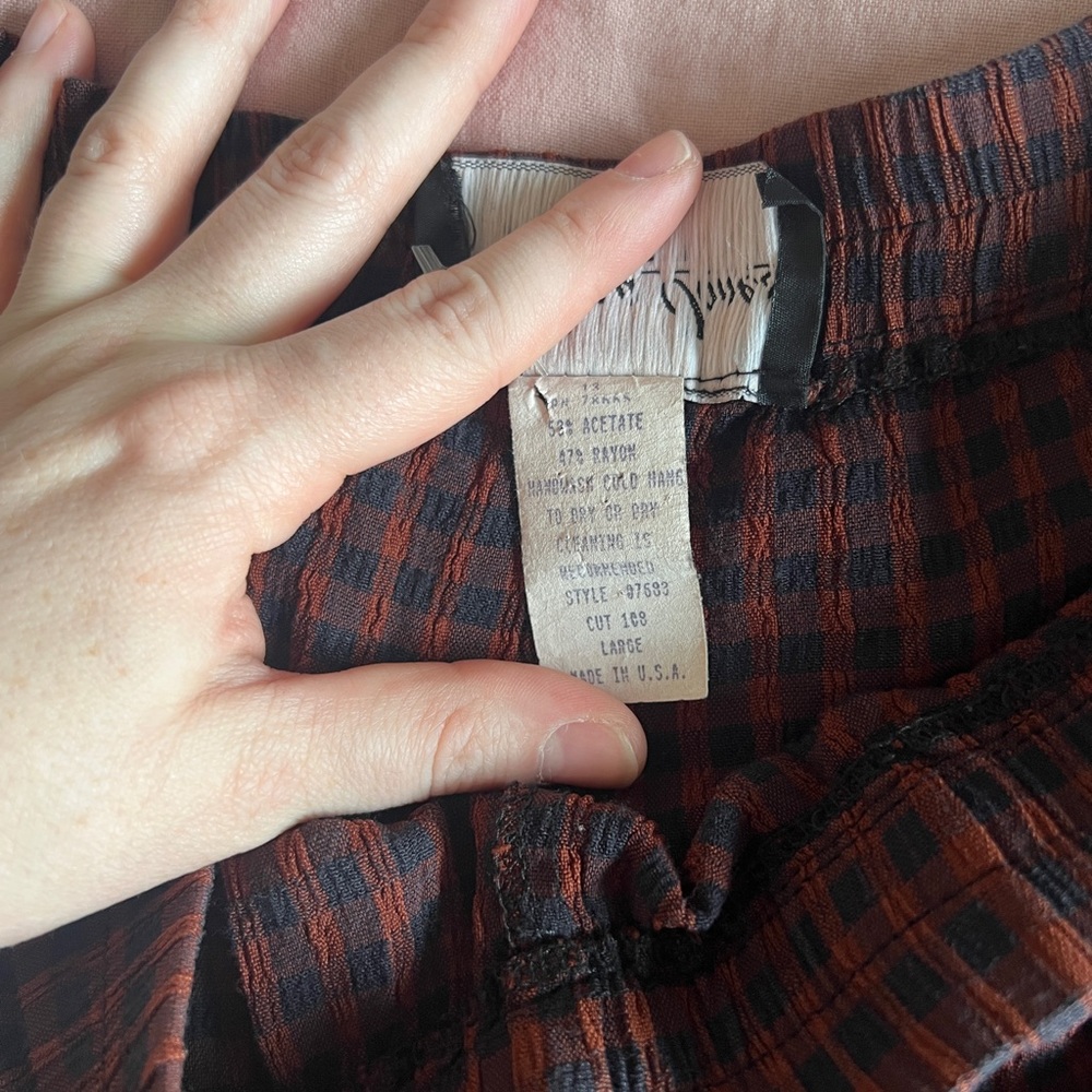Gingham plaid trousers - Picture 8 of 9